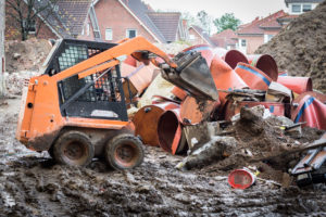 BS-Bauservice Baustelle Hammersen Bocholt Bagger